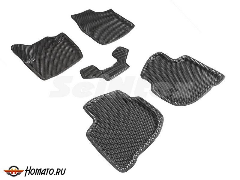 3D EVA коврики с бортами Skoda Rapid 1 2014+ | Премиум