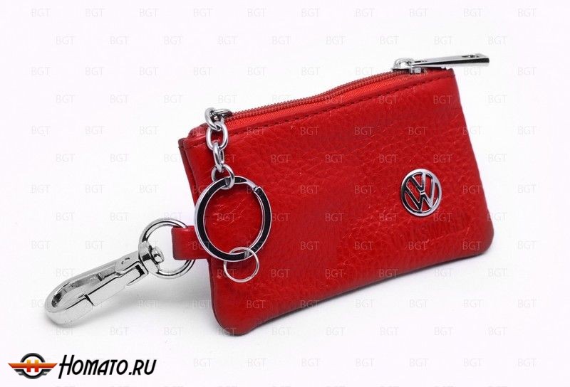 Брелок «кожаный чехол» для ключей с логотипом Volkswagen «вар.1»