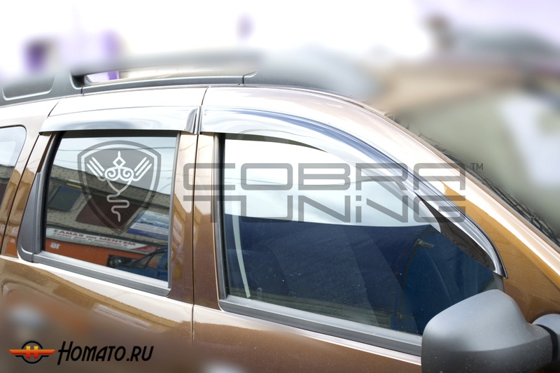 Дефлекторы окон Renault Duster 2010+/2015+ | Cobra