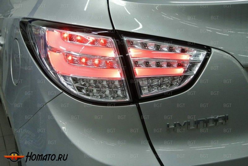 Задние светодиодные фары для Hyundai ix35 "BMW Style" Clear