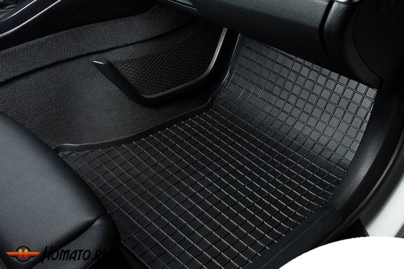 Коврики для Toyota Prius III XW30 (Правый руль) 2009-2015 | СЕТКА, резиновые, с бортами, Seintex