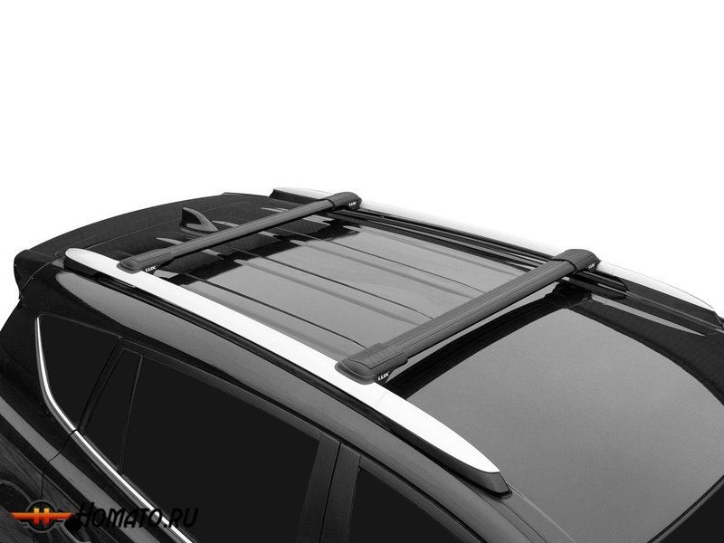 Багажник на Volkswagen Golf 6 (2008-2012) универсал | на рейлинги | LUX ХАНТЕР L53
