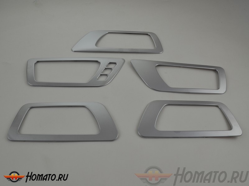 Окантовка внутренних дверных ручек для Toyota Higlander 2014+ | хром, 4 части