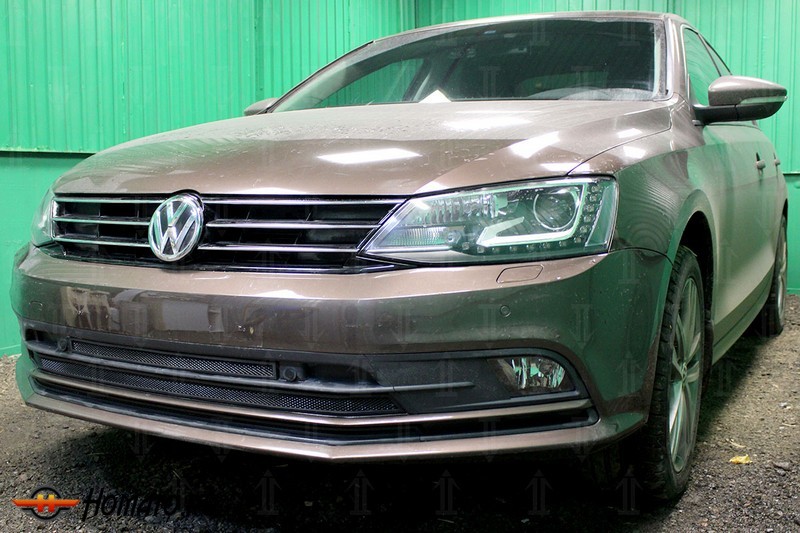 Защита радиатора для Volkswagen Jetta 6 (2014+) рестайл | Стандарт