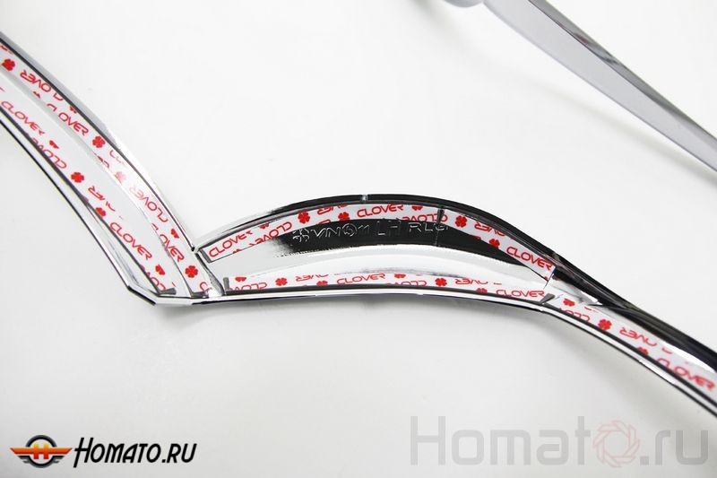 Хром накладки задних фонарей для Hyundai Solaris HB 2014+