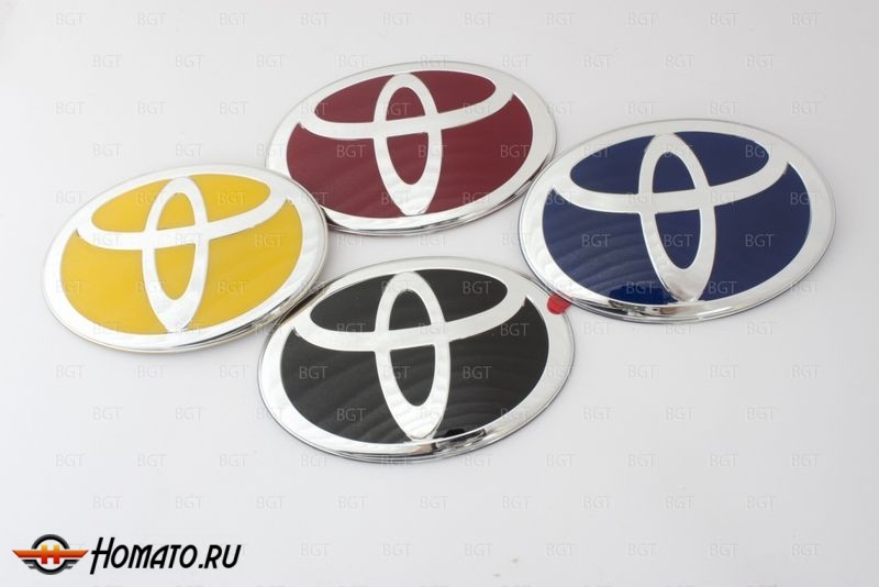 Эмблема Для Toyota Land Cruiser Prado 120 «2002-2009», Rav 4, Цвет: Черный «100 x 68»