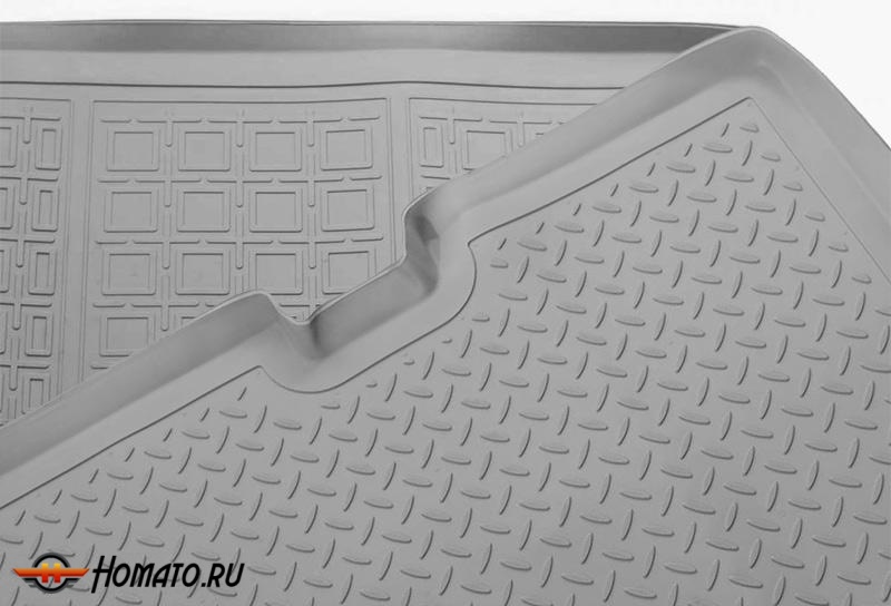Коврик в багажник Cadillac Escalade V (2020+) (сложенный 3 ряд) | серый, Norplast