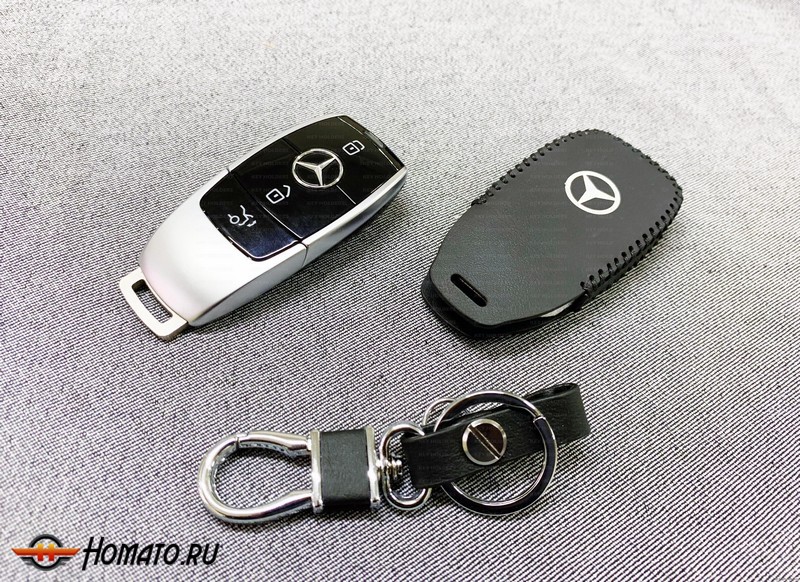 Чехол для смарт-ключа Mercedes | с карабином | New style