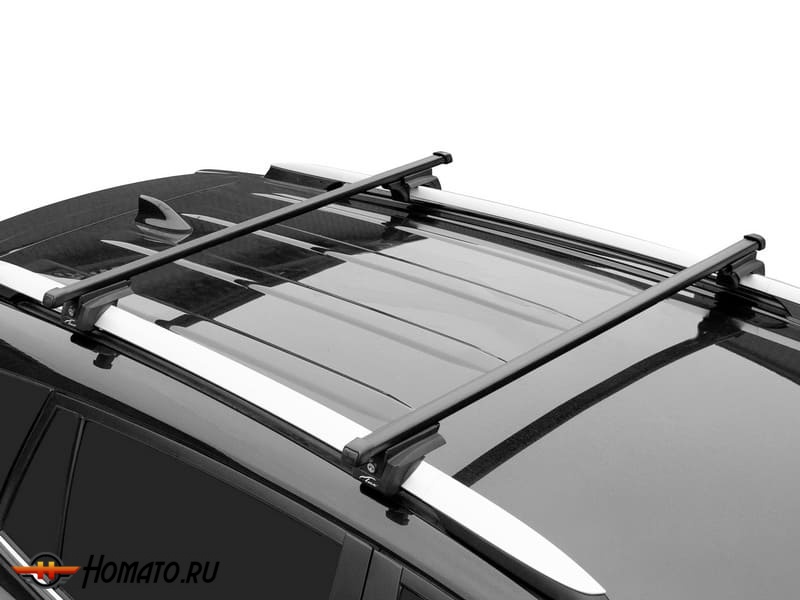 Багажник на крышу для Volkswagen Touareg 1 (2002-2010) | на рейлинги | LUX Классик и LUX Элегант