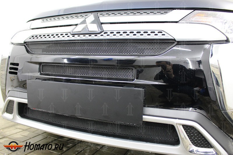 Защита радиатора для Mitsubishi Outlander 2019+ рестайл-3 | Стандарт