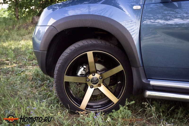 Накладки на колёсные арки для Renault Duster 2010-2014 | шагрень