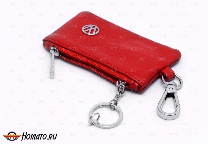 Брелок «кожаный чехол» для ключей с логотипом Volkswagen «вар.1»