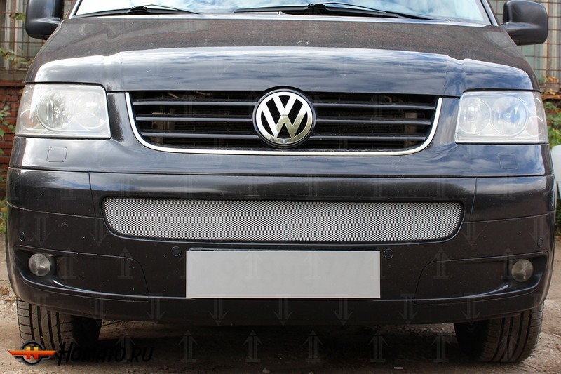 Защита радиатора для Volkswagen T5 (Multivan,Caravelle) (2003-2009) дорестайл | Стандарт