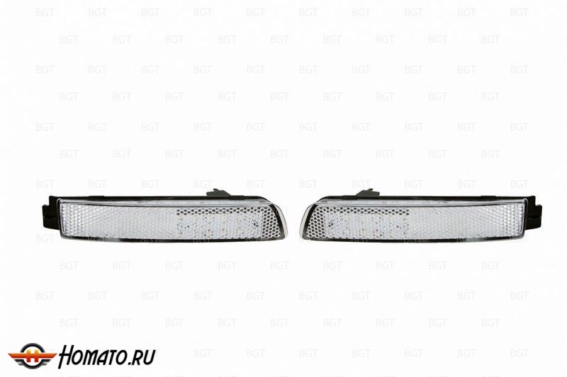 Светодиодные вставки в задний бампер для Nissan Juke «2011+» "White" вариант 2