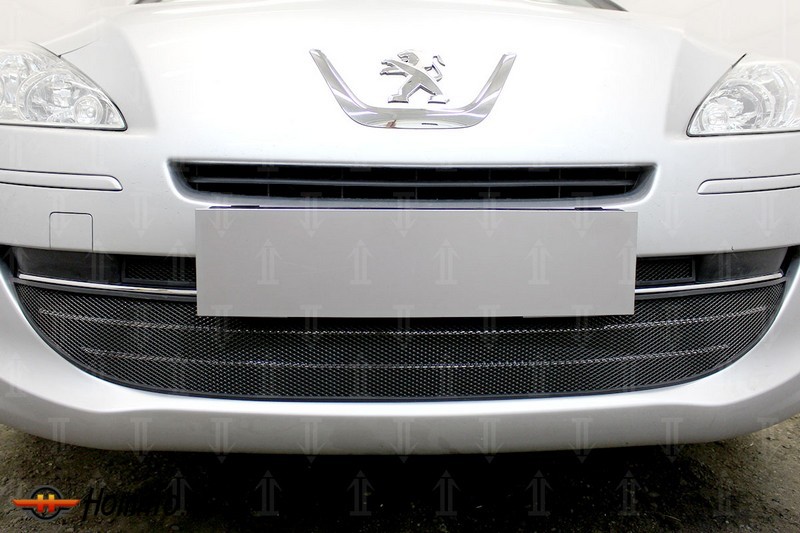 Защита радиатора для Peugeot 408 (2012-2017) дорестайл | Стандарт