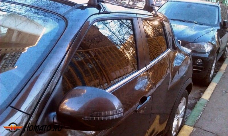Накладки на уплотнители стекол для Nissan Juke «2010-»