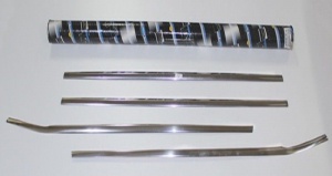 Нижние молдинги стекол, нерж., 4 части для BMW X6