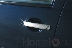 Накладки на дверные ручки, нерж., 2 двери для VW Golf V "03-09"