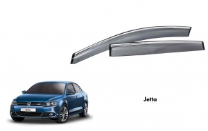 Дефлекторы окон с хромированным молдингом для VW Jetta 6 2011+