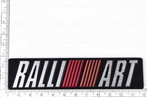 Шильд "RALLI ART" Для Mitsubishi, Самоклеящийся. Цвет: Черный. 1 шт. вар.2