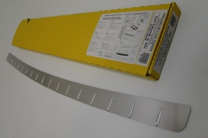 Накладка на задний бампер для Skoda Octavia A5 (2004-2009) | нержавейка + силиконовые вставки, без загиба