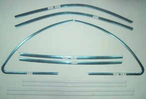 Верхние и нижние молдинги стекол «окантовка», нерж., 10 частей для LIFAN X60 "12-