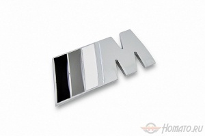 Шильд "M" Для BMW, На болтах. Цвет: Черно-Белый. 1 шт.