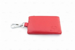 Брелок «кожаный чехол» красного цвета для SsangYong, универсальный
