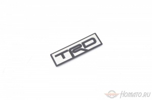 Шильд "TRD" Для Toyota, Самоклеящийся, Цвет: Хром, 1 шт. (27mm*9mm)