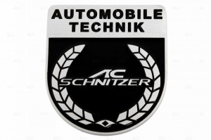 Шильд "AC SCHNITZER"  Для Mercedes, Самоклеящийся, 1 шт. «55mm*63mm»