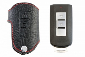 Брелок «кожаный чехол» для ключа Mitsubishi: ASX, Outlander XL, Pajero Sport