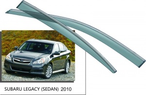 Дефлекторы боковых окон с хромированным молдингом, OEM Style «седан» для SUBARU Legacy V
