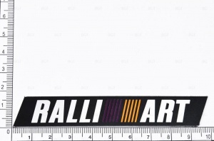 Шильд "Ralliart" Для Mitsubishi, Самоклеящийся, Цвет: Черный, 1 шт. «100mm*14mm»