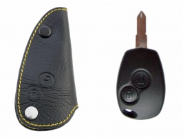 Брелок «кожаный чехол» для ключей Renault Logan, Sandera, Duster «вар.1»
