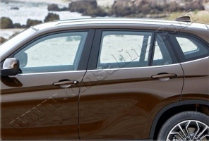 Нижние молдинги стекол, нерж., 6 частей для BMW X1 "09-