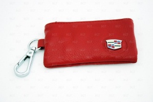 Брелок «кожаный чехол» для ключей с логотипом Cadillac «вар.3»