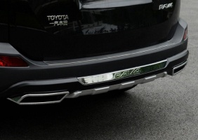 Накладка заднего бампера для Toyota RAV4 2013-2014