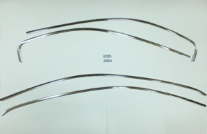 Верхние молдинги стекол для VW Jetta VI 2011+ : нержавеющая сталь, 6 частей (SD)