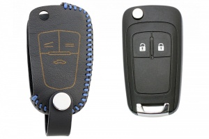 Чехол для ключа Chevrolet/Opel «Брелок» "String", Цвет кожи: Черный