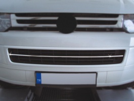 Накладка на передний бампер для VW T5 Transporter