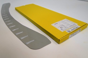 Накладка на задний бампер для Ford Explorer 2012+ | нержавейка + силиконовые вставки, без загиба