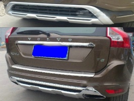 Накладка на передний и задний бампер для VOLVO XC60 "14- вар.2