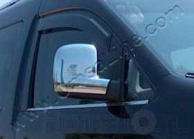 Накладки на зеркала, 2 части «Abs хром» «для автомобилей Английской версии» для VW T5 Transporter