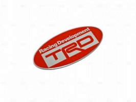 Шильд "Racing Decelopment TRD" Для Toyota, Самоклеящийся, Цвет: Красный, 1 шт.