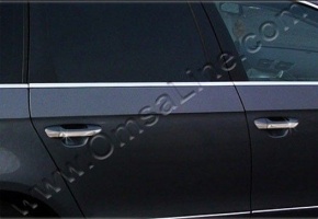 Накладки на дверные ручки, нерж., 4 двери «Узкая модель» для VW Passat «B6»
