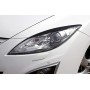 Накладки на передние фары (реснички) для Mazda 6 GH 2010-2012 рестайл | глянец (под покраску)