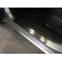 Накладки на пороги Форд Фиеста МК6 2009+/2013+ | нержавейка, 2 штуки, INOX