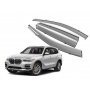 Премиум дефлекторы окон для BMW X5 G05 2019+ | с молдингом из нержавейки