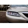 Накладки на передние фары (реснички) для Mazda 6 GG 2002-2007 | глянец (под покраску)