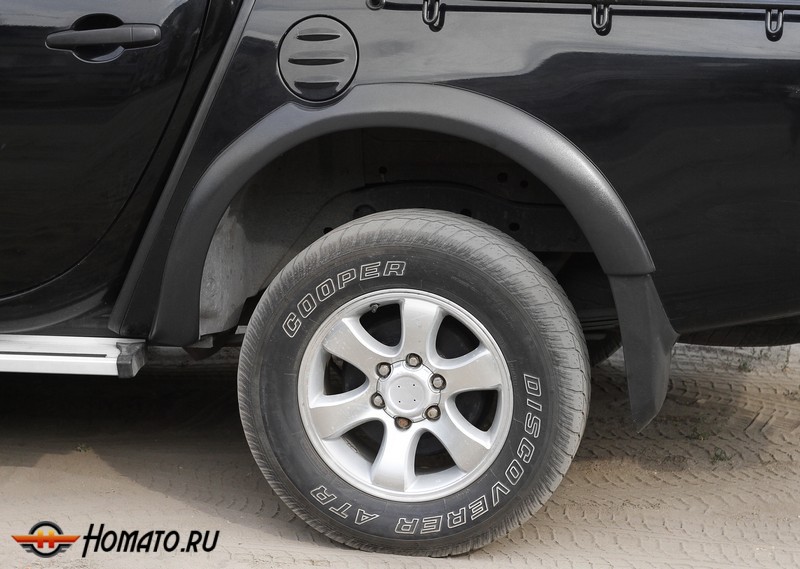 Расширители колесных арок для Mitsubishi L200 2007+/2010+/2014+ (15MY) | шагрень